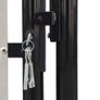 Black Single Door Fence Gate 100 x 150 cm Image 4