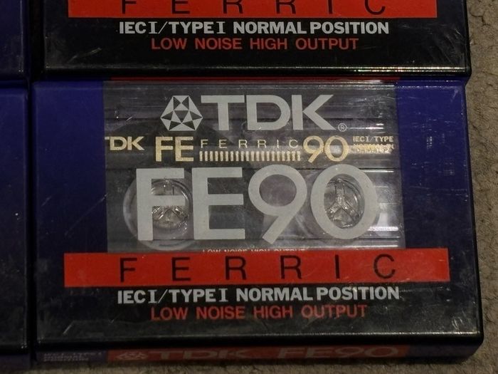 TDK FE 90 tape cassettes new