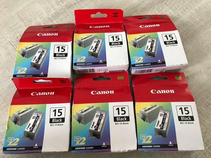 Brand new canon 15 black twin pack cartridges