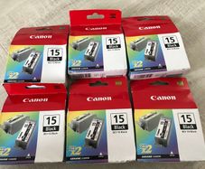 Brand new canon 15 black twin pack cartridges