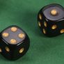 2 Pieces Round Corner Dice With Golden Dots For Tabletop Games, new, unopened. Image 3