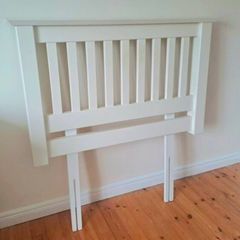 Warm White Heavy Single Headboard