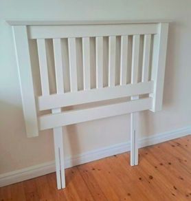 Warm White Heavy Single Headboard