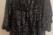 Gallery Sequin black dress size 16