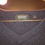 100% Lambswool V-Neck Jumper Image 2