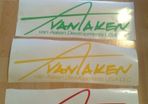 Vanaken  windscreen sticker