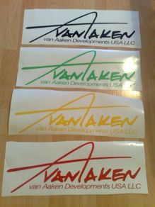 Vanaken  windscreen sticker