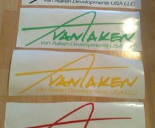 Vanaken  windscreen sticker