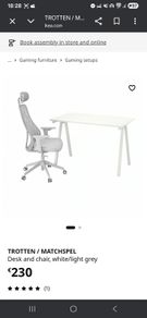 desk & chair IKEA