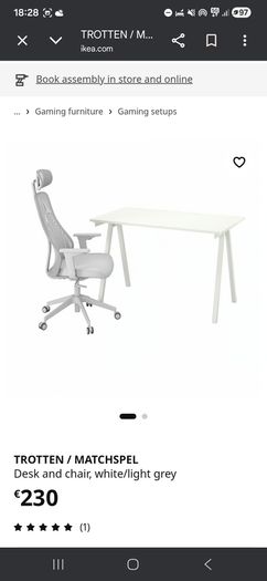 desk & chair IKEA
