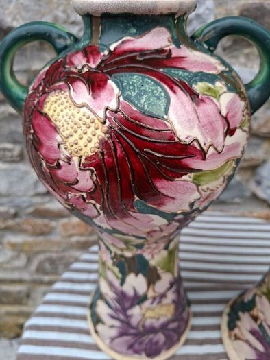 Vintage pair of Art Nouveau Vase