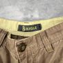 Aigle Mens Linen Trousers Brown W30 L32 Regular Fit Zip Fly Image 3