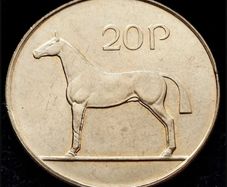 [#43..] - Ireland 1996 | 20p | Twenty Pence | Horse | KM.25 | BU