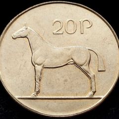 [#43..] - Ireland 1996 | 20p | Twenty Pence | Horse | KM.25 | BU