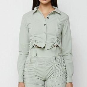 Maniere De Voir Cropped Shirt UK 8