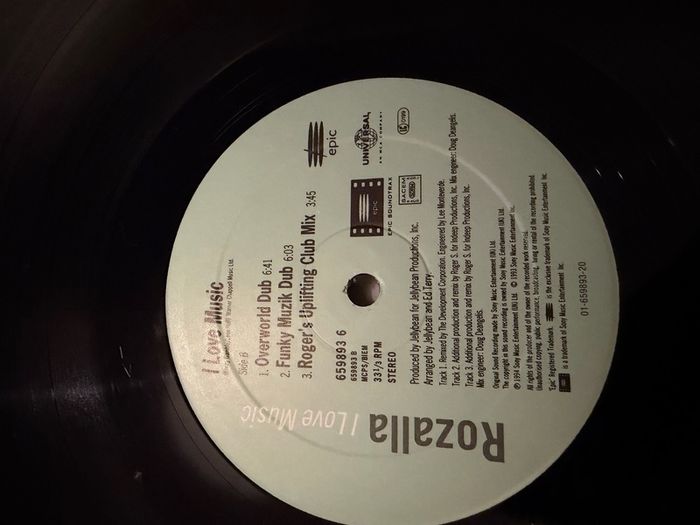 Rozalla ILove Music 6 Mix 1994 12 inch StoneBridge Roger Sanchez