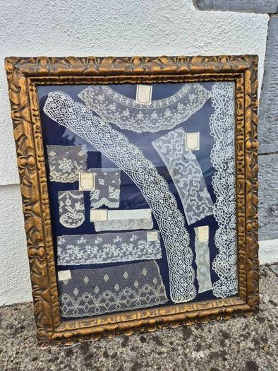 Antique Framed Lace Samples