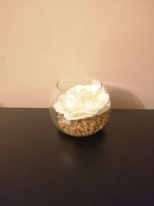 Flower glass ornament