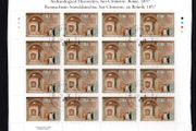 2007 Ireland 150th Anniversary of Archaeological Discoveries Commemorative Stamp Sheetlet Plate 1A1A1A1A Fine Used with Dublin cancel of 12th September 2007 (First day of issue)