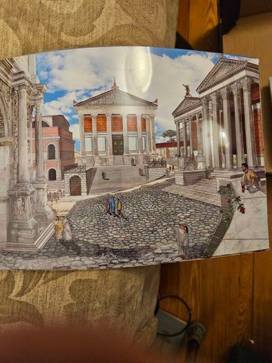 Archaeological Rome. Including 24 Transparent Overlays With Artist's Renditions Of Ancient Rome,ostia And Pompeii. Large Volume Paperback In Good Condition.  See Photos For Condition.