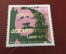 Very Rare Luke Kelly stamp - On Raglan Road