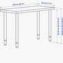 IKEA LINNMON / OLOV desk White stained oak effect/white Image 3