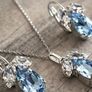 Crystal Necklace & Earrings Image 3