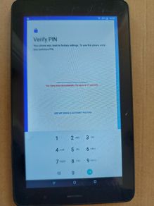 Alcatel 7 inch Tablet, pin locked, in very good condition