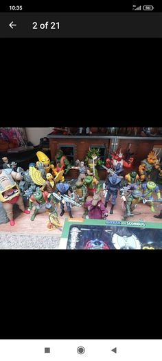 Neca TMNT collection with neca diorama