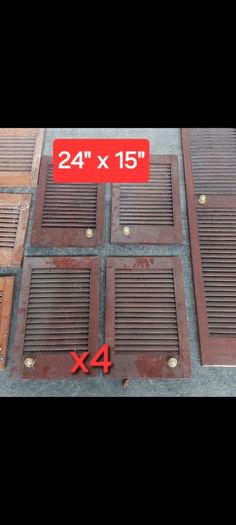 louvered cabinet doors