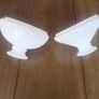 Antique Opaline white glass lampshades Image 2
