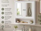 Bathroom Mirror Cabinet with Double Doors