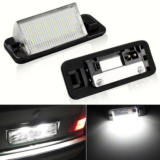 For BMW E36 Led License Plate Light 18SMD White 12v Number Plate Lamp Bulbs For BMW E36 318i 318is 318ti 325i M3,92-98