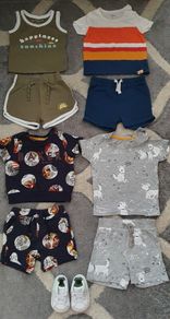 baby boy summer outfits & Nike shoes 3-6 months