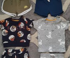 baby boy summer outfits & Nike shoes 3-6 months