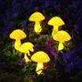 Set of 6 Garden Solar Lights, Solar Powered Mushroom Lamps for Outdoor Decorations, Waterproof Garden Ornaments for Backyard Lawn Pathway Landscape Fence Christmas Yard Halloween Decorations (FREE SHIPPING) Image 4