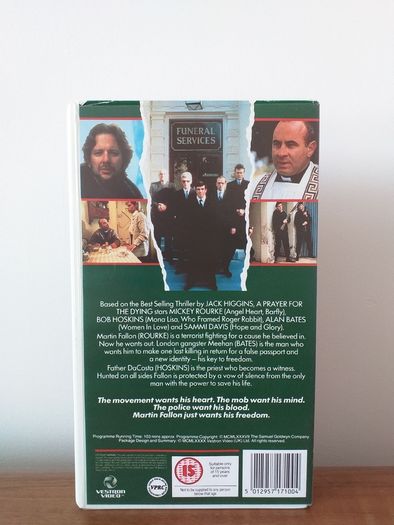 A Prayer For The Dying VHS Video Cassette Tape 1987