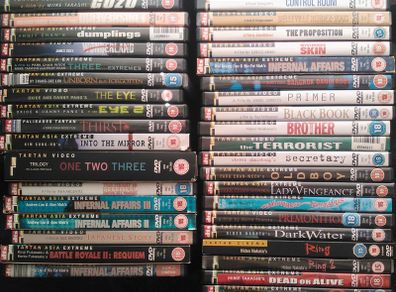 Tartan Video + World Cinema DVD Collection Drama Horror Thriller