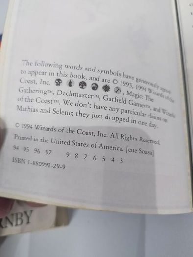 Magic the Gathering 1994 third edition
