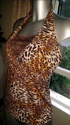 Lovely unusual animal print top size 12/14