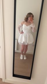 mini wedding dress