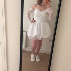 mini wedding dress