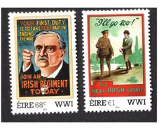 2014 Ireland World War 1 Posters Commemorative Stamps Mint Never Hinged (MNH)