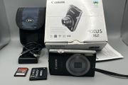 Canon IXUS 162 20MP Digital Camera Black - Boxed - Full Kit - Nr Mint