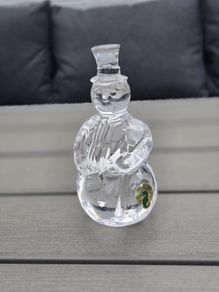Waterford Crystal Snowman Sculpture