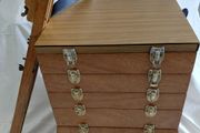 Antique artists box and easel