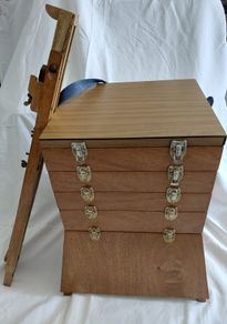 Antique artists box and easel