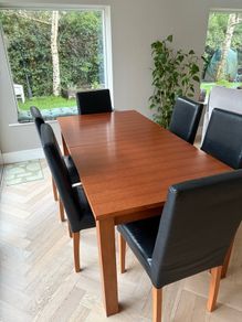Extendable Dining Table & 6 Chairs