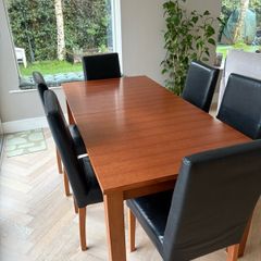 Extendable Dining Table & 6 Chairs