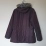 columbia Ladies jacket size large 21 " ptp brown fur hood 80%acrylic Image 2